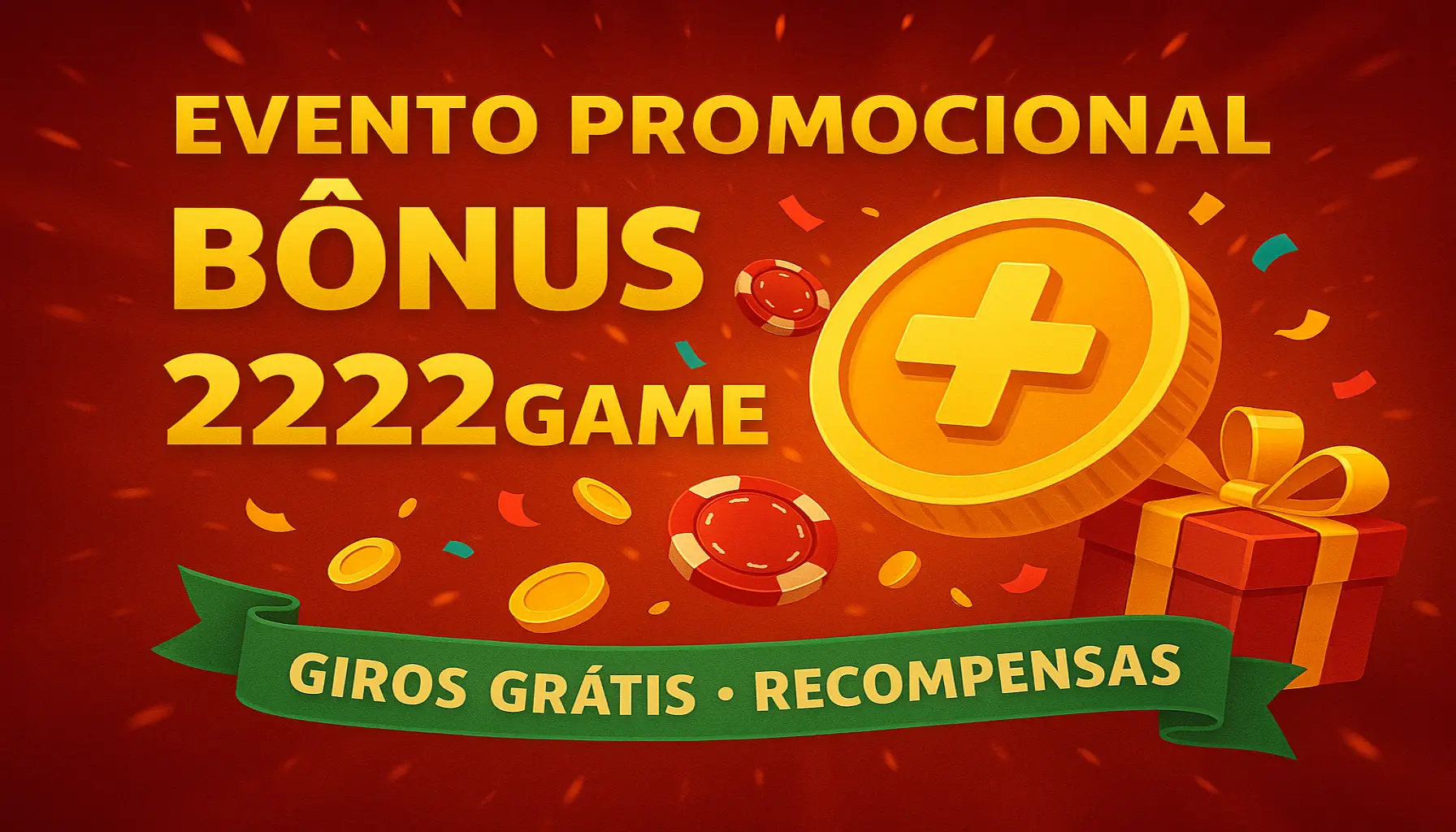 O bônus promocional 2222GAME é uma ótima maneira de começar sua aventura